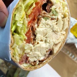 Sopranos Deli - Chicken Salad Wrap w/ Bacon (Rated 8) It was good & Huge Serving Size ! Not cheap w/ da Chicken Salad