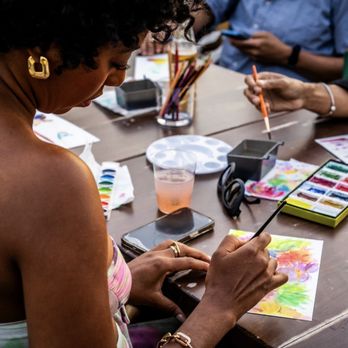 Alexandra Jamieson - Art Activation for Private Brand Event in Brooklyn - Commissioned Artists Near Me - Brooklyn, New York