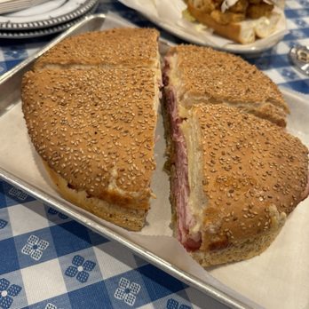 Francesca by Katie's - Muffuletta Sandwich and Shrimps Po' Boy dressed - Pizza Near Me - New Orleans, Louisiana