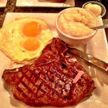 Marilyn's Cafe - 16oz T-Bone Steak with Eggs and a side of Grits - Diners Near Me - Las Vegas, Nevada Marilyn's Cafe - 16oz T-Bone Steak with Eggs and a side of Grits - Diners Near Me - Las Vegas, Nevada