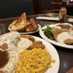 Denny's - COUNTRY-FRIED STEAK & EGGS -$19 Plate Lickin Chicken Fried Chicken -$20
