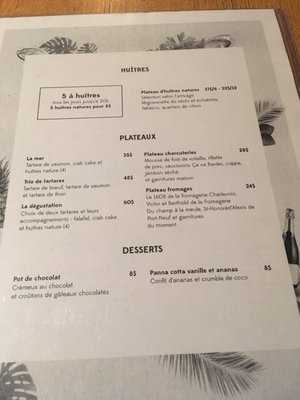 Menu photo 1 Huis Clos Montreal, QC Menu photo 1 Huis Clos Montreal, QC