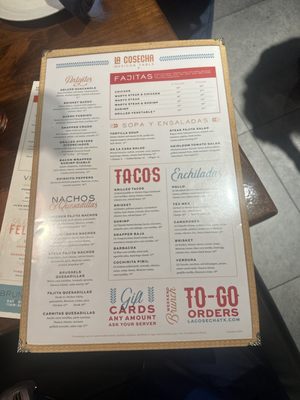 Menu photo 5 La Cosecha Mexican Table New Braunfels, TX