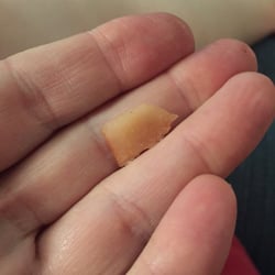 Carl's Jr - Just pulled this out of my Mile High Bacon Burger from the WORST Carls Jr in Oklahoma. Will never go there again.