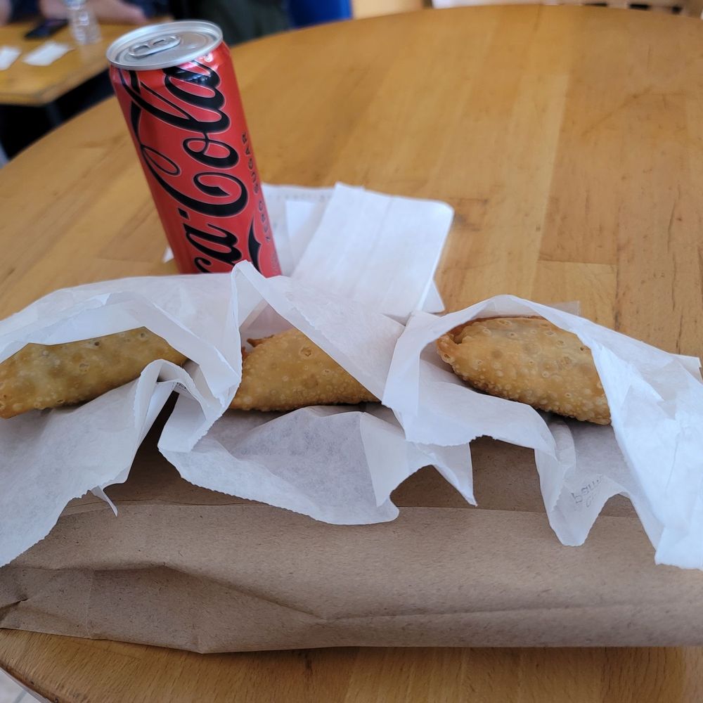 Mama's Empanadas - My lunch. From left to right, Chicken, Cheeseburger & Chicken Parm empanada. Coke Zero on the side. - Empanadas Near Me - Astoria, New York Mama's Empanadas - My lunch. From left to right, Chicken, Cheeseburger & Chicken Parm empanada. Coke Zero on the side. - Empanadas Near Me - Astoria, New York