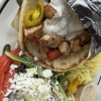 Little Gyro Restaurant - Chicken Gyro Platter - Mediterranean Near Me - Dunedin, Florida