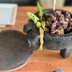 Corazon De Agave - Chicharron Ribeye is AMAZING! Cooked to perfection with a crazy good guacamole.