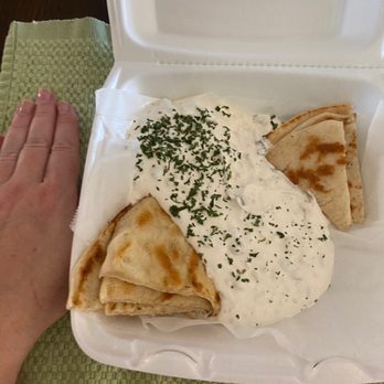 Simply Greek - Tzatziki side (comes with pita). Worth the $8! It's huge - Greek Near Me - Cypress, Texas