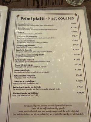 Menu photo 5 Er Faciolaro Rome, RM