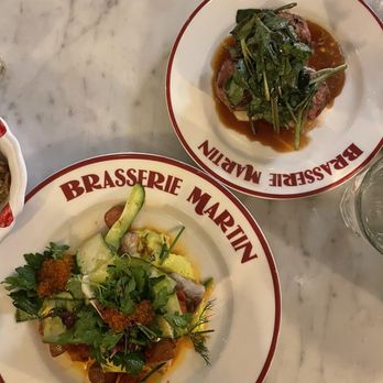 Brasserie Martin - Tuna and stuffed mushrooms - French Near Me - Paris