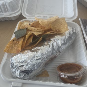Cilantro Mexican Grill - Breakfast Burrito and their homemade chips - Mexican Near Me - North Hollywood, California