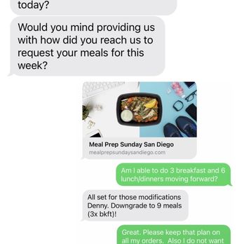 Meal Prep Sunday - Food Delivery Services Near Me - Vista, California
