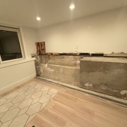 leaky foundation that was completely removed and replaced.