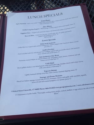 Menu photo 6 George's Pizza & Restaurant Unionville, CT Menu photo 6 George's Pizza & Restaurant Unionville, CT