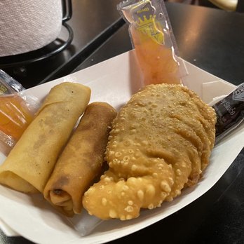 Chez Quan's - Two Veggie Spring Rolls and Empanada - Thai Near Me - Melbourne, Florida