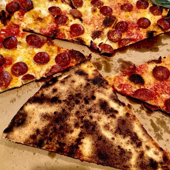 St Pizza - Cooked dry top with some charred pepperonis and over cooked dried cheese. - Pizza Near Me - New Orleans, Louisiana St Pizza - Cooked dry top with some charred pepperonis and over cooked dried cheese. - Pizza Near Me - New Orleans, Louisiana