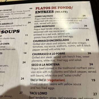 Peru Cuisine Bar and Grill 2 - menu - Peruvian Near Me - Poughkeepsie, New York Peru Cuisine Bar and Grill 2 - menu - Peruvian Near Me - Poughkeepsie, New York