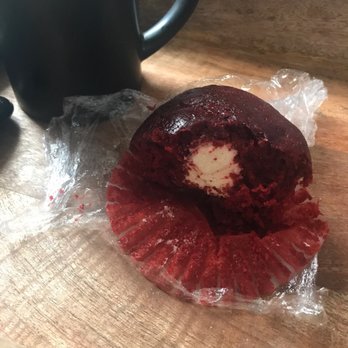 Bagel Pantry - Half of red velvet muffin - Bagels Near Me - South Plainfield, New Jersey Bagel Pantry - Half of red velvet muffin - Bagels Near Me - South Plainfield, New Jersey