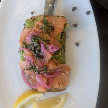 Broken Yolk Cafe - Smoked Salmon Avocado Toast - Breakfast & Brunch Near Me - Fullerton, California