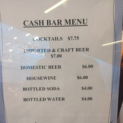 Montague Terrace - The bar menu