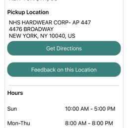 Ups screenshot with time for pickup