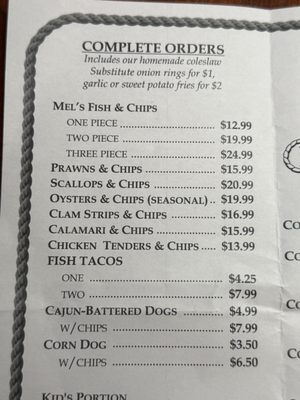 Menu photo 1 Mel's Fish & Chips Santa Rosa, CA Menu photo 1 Mel's Fish & Chips Santa Rosa, CA