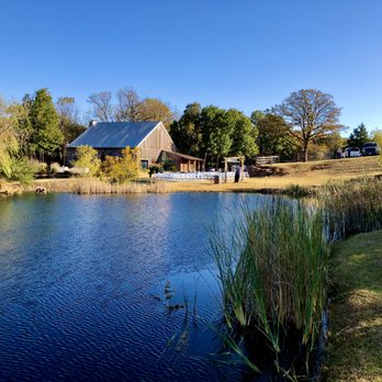 Esperanza Ranch - View from the lakeside looking at the barn. - Venues & Event Spaces Near Me - Luther, Oklahoma