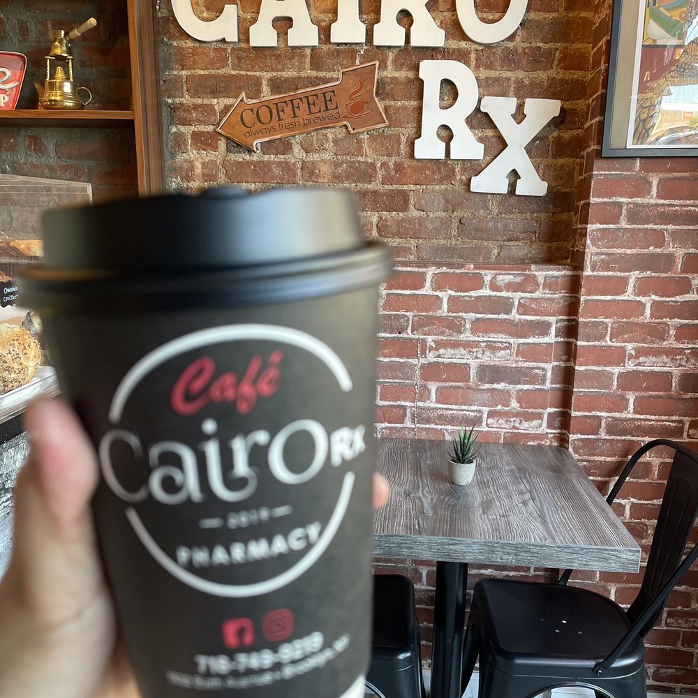 Cairo Rx Cafe - Hazelnut Latte (small ; $4) - Coffee & Tea Near Me - Brooklyn, New York Cairo Rx Cafe - Hazelnut Latte (small ; $4) - Coffee & Tea Near Me - Brooklyn, New York