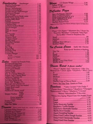 Menu photo 1 B & F Dairy Bar Scio, OH Menu photo 1 B & F Dairy Bar Scio, OH