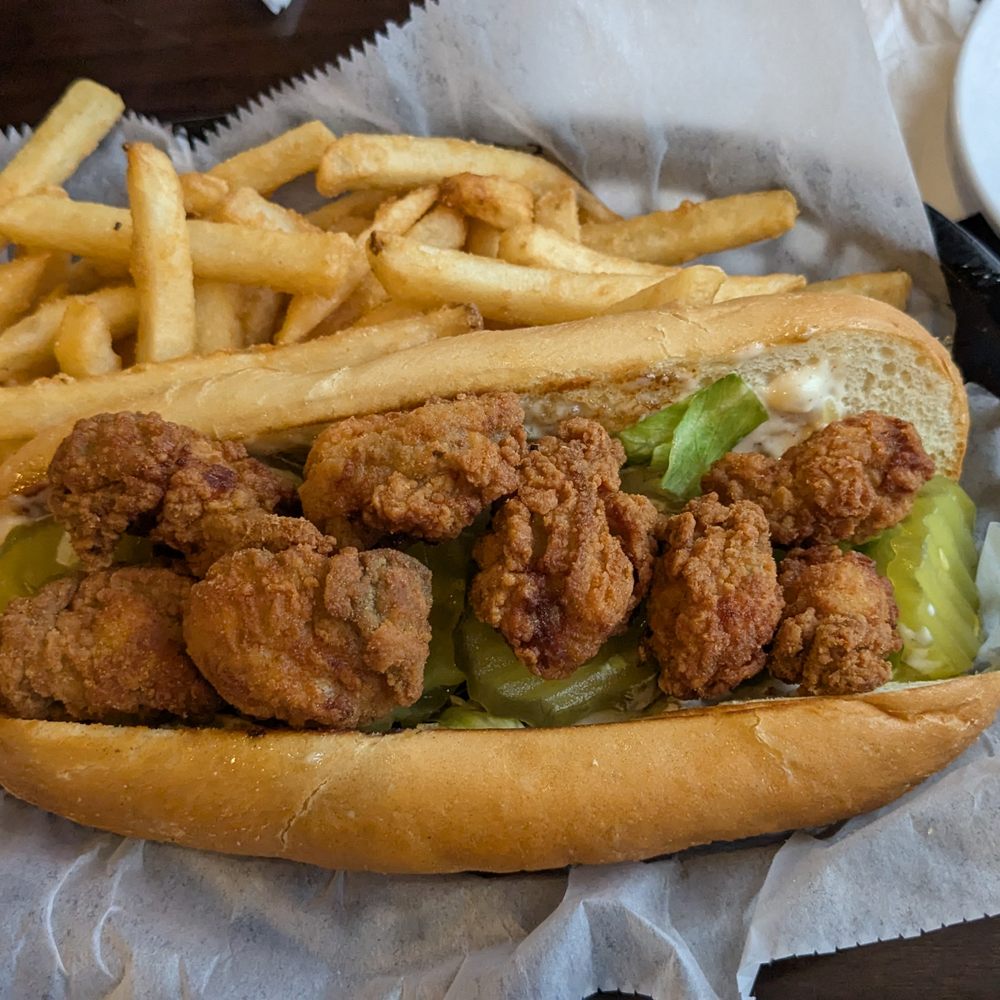 Beachfront Kitchen & Bar - Oyster Po'Boy from Beachfront Restaurant and Bar. - Breakfast & Brunch Near Me - Myrtle Beach, South Carolina Beachfront Kitchen & Bar - Oyster Po'Boy from Beachfront Restaurant and Bar. - Breakfast & Brunch Near Me - Myrtle Beach, South Carolina