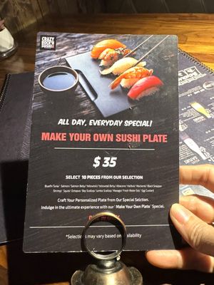 Menu photo 5 Crazy Rock'N Sushi - Fullerton Fullerton, CA Menu photo 5 Crazy Rock'N Sushi - Fullerton Fullerton, CA