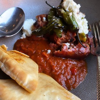 LÝRA - Feta stuffed sausage - Greek Near Me - Chicago, Illinois