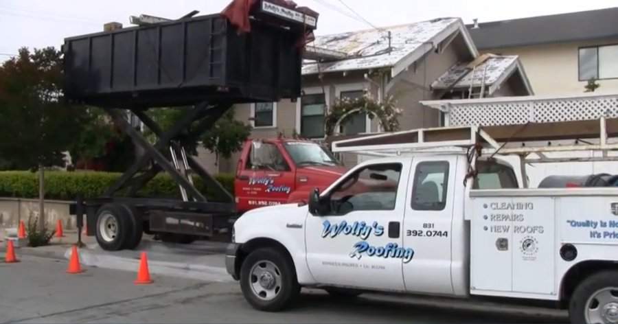 Slide of Wolfy's Roofing