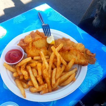 Harbor Fish Cafe - Yummm fish and chips! Crispy fries - Seafood Near Me - Carlsbad, California