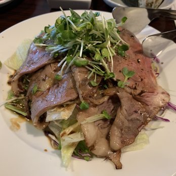 Waraku - Roast Beef Salad - Izakaya Near Me - Torrance, California Waraku - Roast Beef Salad - Izakaya Near Me - Torrance, California