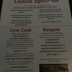 KC's Place - Menu