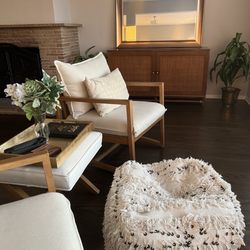 Habitat for Humanity ReStore - Oakland - Chairs, two ottomans, console and plants from Oakland and mirror from San Jose