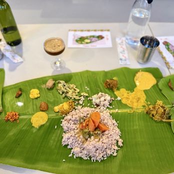 Thattu - Can't get authentic than this - Special Vishu meal on banana leaf - Indian Near Me - Chicago, Illinois