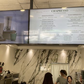 Chapresso - Menu - Bubble Tea Near Me - San Marino, California