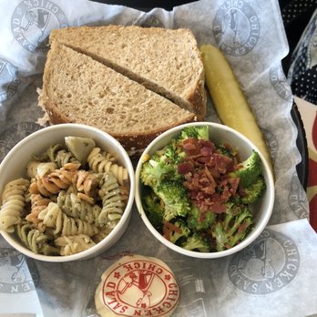 Chicken Salad Chick - Fancy Nancy on wheat berry with Broccoli salad and Pasta salad - Southern Near Me - Indianapolis, Indiana
