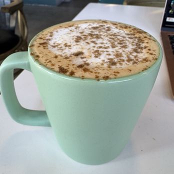 Crash Murder Business - Murmuration of Starlings: Soar into espresso, milk, rosemary + thyme, vanilla, topped with cardamom. - Coffee & Tea Near Me - Santa Fe, New Mexico