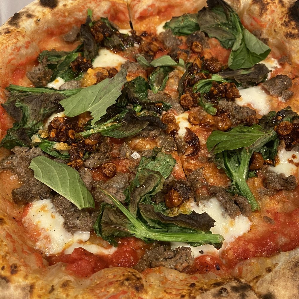 Si Cara - Lamb Sausage Pizza - Pizza Near Me - Cambridge, Massachusetts Si Cara - Lamb Sausage Pizza - Pizza Near Me - Cambridge, Massachusetts