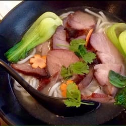 Panda Panda - BBQ pork with rice noodle soup. What I eat every time I order at Panda Panda.