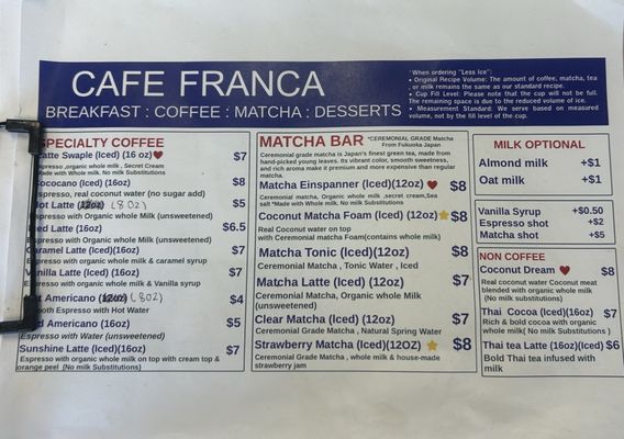 Menu photo 3 Cafe Franca Los Angeles, CA Menu photo 3 Cafe Franca Los Angeles, CA