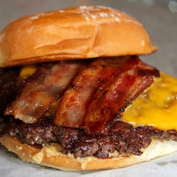 AJ Bombers - The One, the Only: The Barrie Burger. Pnut Butter, Bacon Cheeseburger. You won't believe it! - Burgers Near Me - Milwaukee, Wisconsin