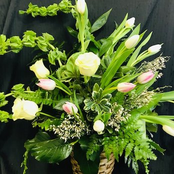 Emerald Gardens Flowers - Simple goodbye....whites, greens, and a few accents - Florists Near Me - Durham, North Carolina