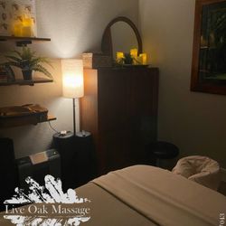 Carrie Pullen, LMT - Live Oak Massage session room