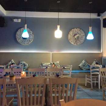 Poseidon - blue and white seaside decoration (inside) - Greek Near Me - Miami Beach, Florida Poseidon - blue and white seaside decoration (inside) - Greek Near Me - Miami Beach, Florida
