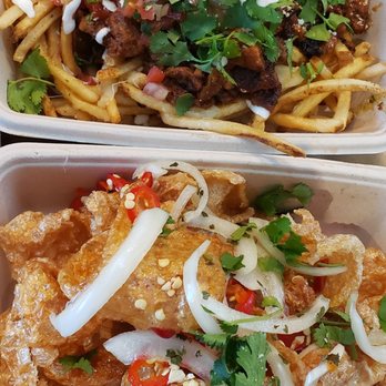 The Hangar - Chicharon and al pastor tacos from Amor y Tacos - Food Court Near Me - Long Beach, California The Hangar - Chicharon and al pastor tacos from Amor y Tacos - Food Court Near Me - Long Beach, California