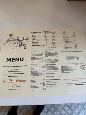 Menu photo 1